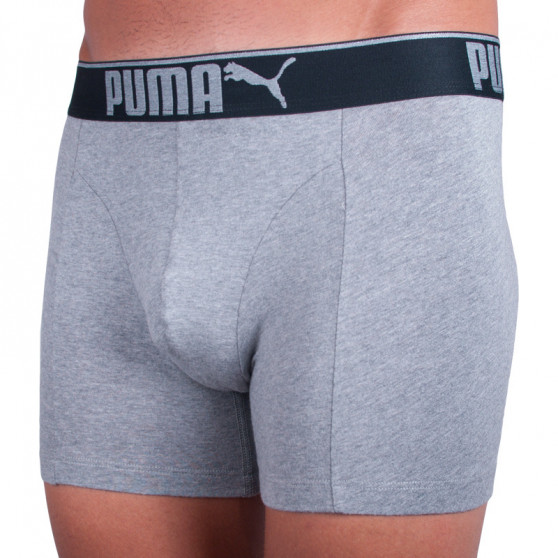 3PACK Boxers para hombre Puma gris (681030001 032)