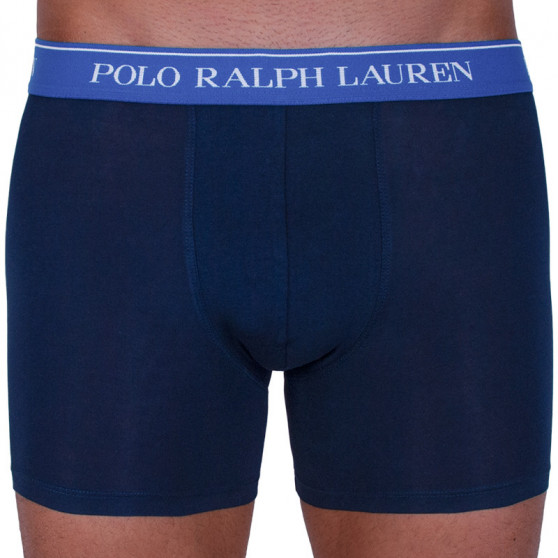 3PACK Boxers para hombre Ralph Lauren azul oscuro (714713772004)