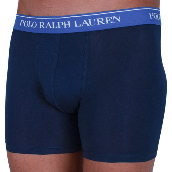 3PACK Boxers para hombre Ralph Lauren azul oscuro (714713772004)