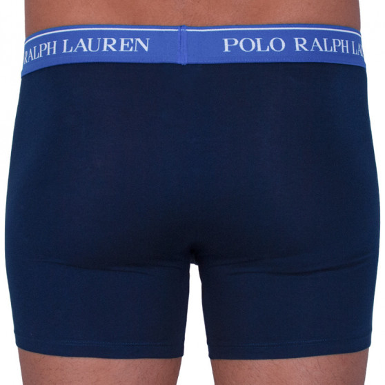 3PACK Boxers para hombre Ralph Lauren azul oscuro (714713772004)