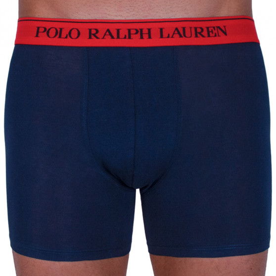 3PACK Boxers para hombre Ralph Lauren azul oscuro (714713772004)