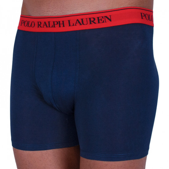 3PACK Boxers para hombre Ralph Lauren azul oscuro (714713772004)