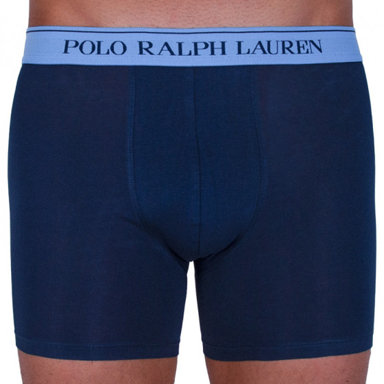 3PACK Boxers para hombre Ralph Lauren azul oscuro (714713772004)