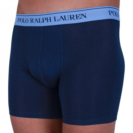 3PACK Boxers para hombre Ralph Lauren azul oscuro (714713772004)