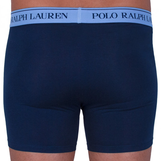 3PACK Boxers para hombre Ralph Lauren azul oscuro (714713772004)