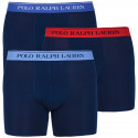 3PACK Boxers para hombre Ralph Lauren azul oscuro (714713772004)