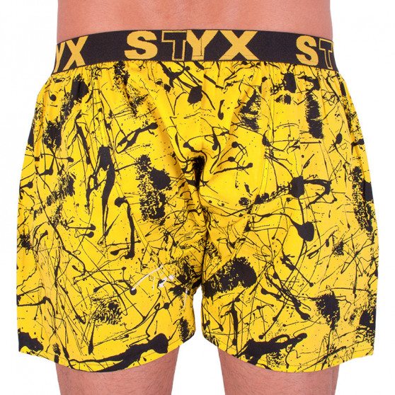 Calzones de hombre Styx art deportes goma Jáchym amarillo (B751)