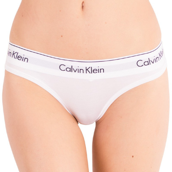 Tanga de mujer Calvin Klein blanco (QF5117E-100)