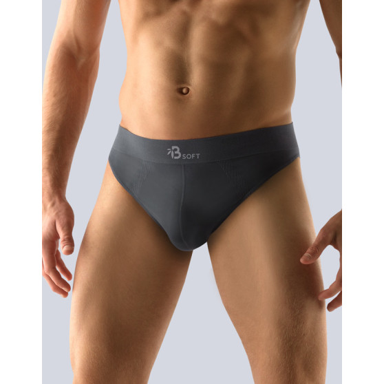 Calzoncillos para hombre Gino bamboo gris sin costuras (50005)