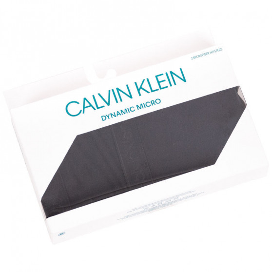 2PACK bragas de mujer Calvin Klein negro (QD3696E-001)