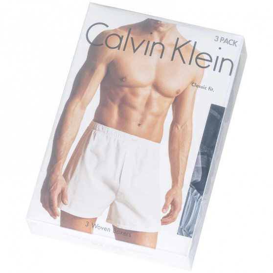 3PACK Calzones de hombre Calvin Klein classic fit multicolor (U1732A-TMM)