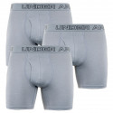 3PACK Boxers para hombre Under Armour gris (1277279 039)