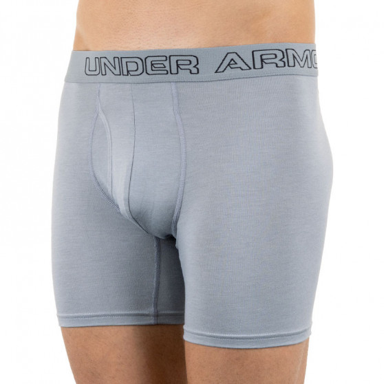 3PACK Boxers para hombre Under Armour gris (1277279 039)