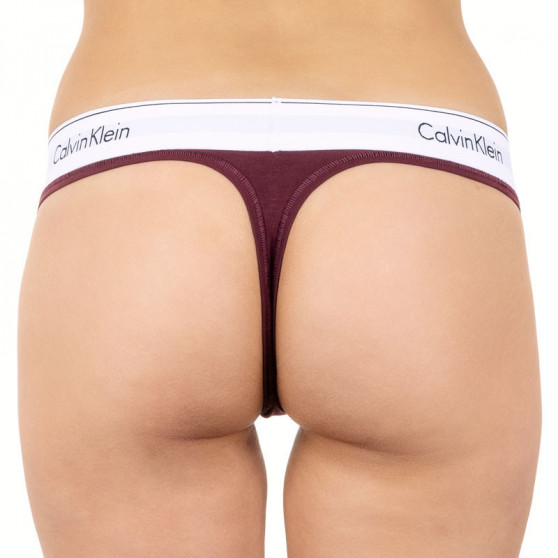 Tanga de mujer Calvin Klein burdeos (F3786E-MDO)