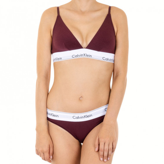 Tanga de mujer Calvin Klein burdeos (F3786E-MDO)