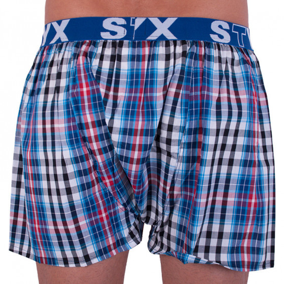 3PACK Calzones de hombre Styx deportivo elástico multicolor (B7100406)