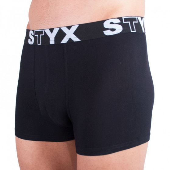 Boxers para hombre Styx goma deportiva sobredimensionado negro (R960)