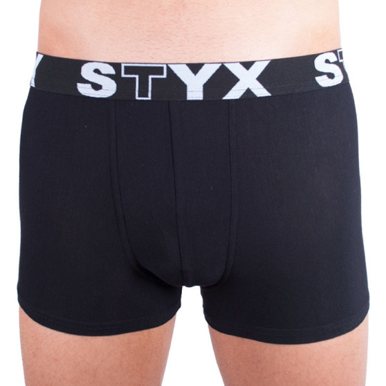 Boxers para hombre Styx goma deportiva sobredimensionado negro (R960)