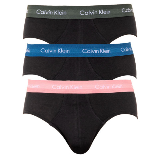 3PACK calzoncillos para hombre Calvin Klein negro (U2661G-HDL)