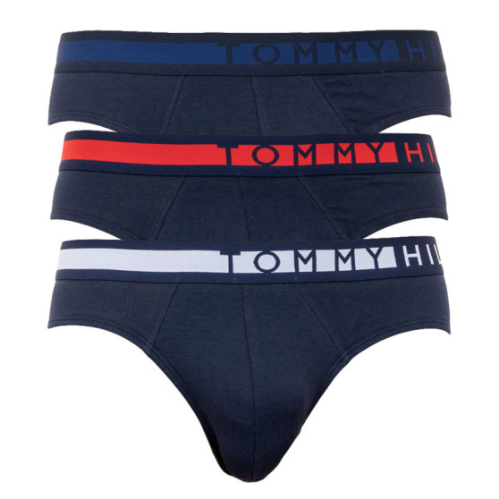 3PACK calzoncillos para hombre Tommy Hilfiger azul oscuro (UM0UM01227 991)