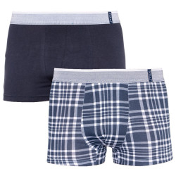 2PACK Boxers para hombre Molvy multicolor (KP-067-BEU)