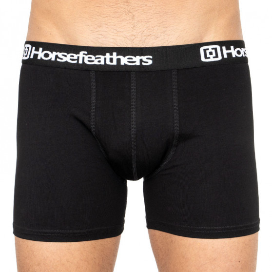 3PACK Boxers para hombre Horsefeathers negro (AM067A)