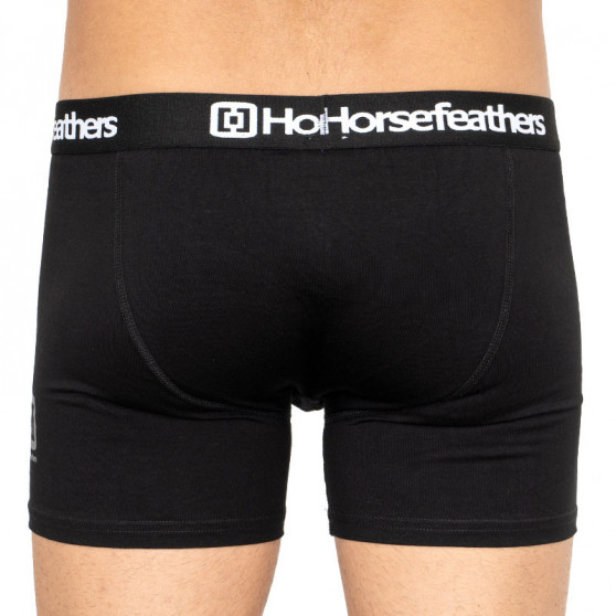 3PACK Boxers para hombre Horsefeathers negro (AM067A)