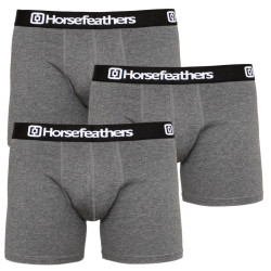 3PACK Boxers para hombre Horsefeathers Dynasty heather anthracite (AM067B)