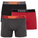 3PACK Boxers para hombre Puma multicolor (681030001 899)