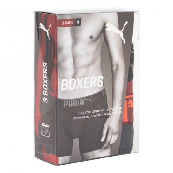 3PACK Boxers para hombre Puma multicolor (681030001 899)