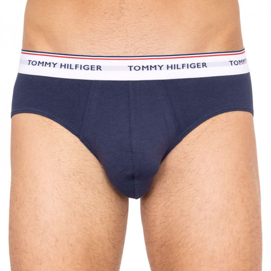 3PACK calzoncillos para hombre Tommy Hilfiger azul oscuro (1U87903766 904)