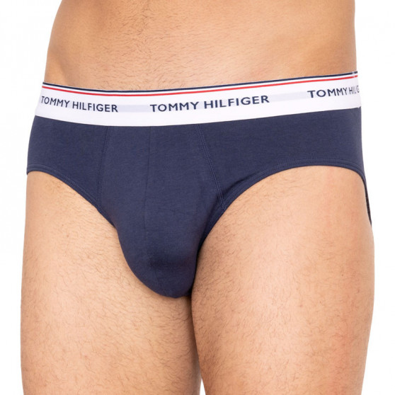 3PACK calzoncillos para hombre Tommy Hilfiger azul oscuro (1U87903766 904)