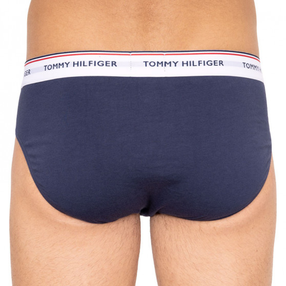 3PACK calzoncillos para hombre Tommy Hilfiger azul oscuro (1U87903766 904)