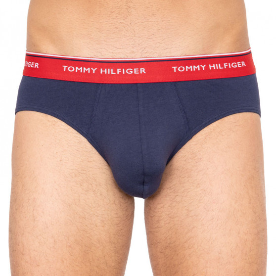 3PACK calzoncillos para hombre Tommy Hilfiger azul oscuro (1U87903766 904)