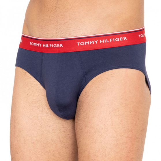 3PACK calzoncillos para hombre Tommy Hilfiger azul oscuro (1U87903766 904)