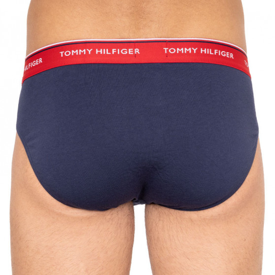 3PACK calzoncillos para hombre Tommy Hilfiger azul oscuro (1U87903766 904)