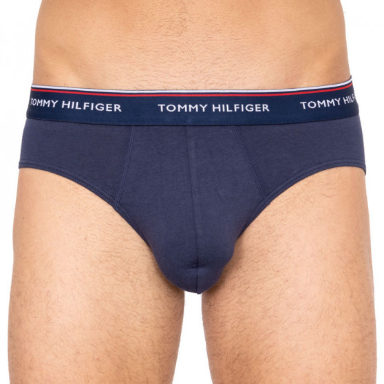 3PACK calzoncillos para hombre Tommy Hilfiger azul oscuro (1U87903766 904)