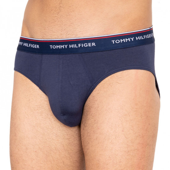 3PACK calzoncillos para hombre Tommy Hilfiger azul oscuro (1U87903766 904)