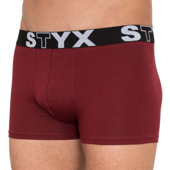 Boxers para hombre Styx sport goma burdeos (G1060)