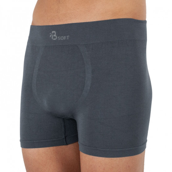 Boxers para hombre Gino bamboo seamless grey (54006)