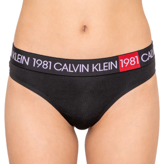 Tanga de mujer Calvin Klein negro (QF5448E-001)