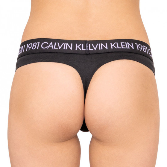 Tanga de mujer Calvin Klein negro (QF5448E-001)