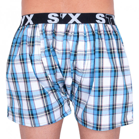 3PACK Calzones de hombre Styx deportivo elástico multicolor (B7343536)