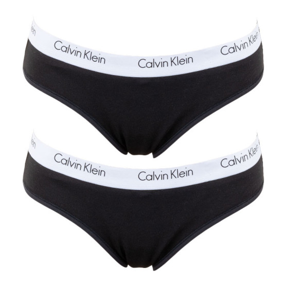 2PACK bragas de mujer Calvin Klein negro (QD3584E-001)