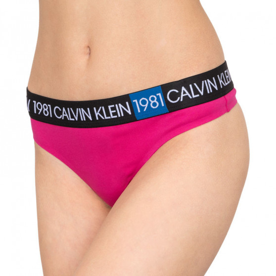 Tanga de mujer Calvin Klein rosa (QF5448E-8ZK)