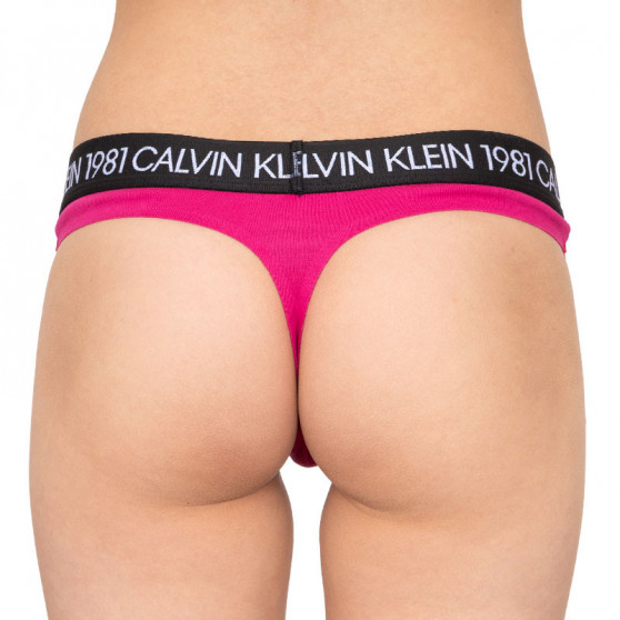 Tanga de mujer Calvin Klein rosa (QF5448E-8ZK)