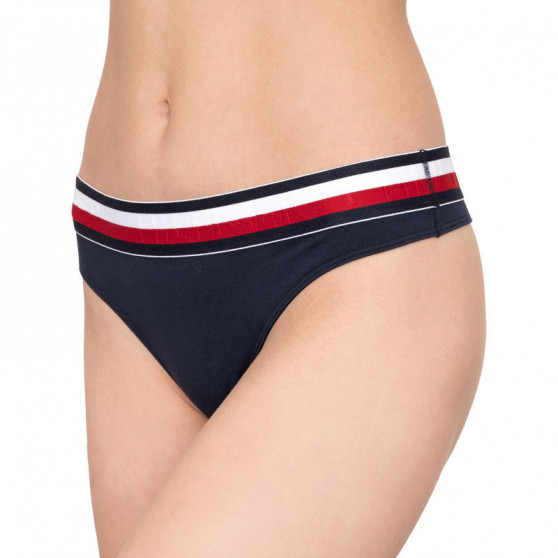 Tanga de mujer Tommy Hilfiger azul oscuro (UW0UW00513 416)