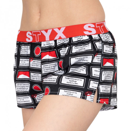 Calzones de mujer Styx art sports rubber warning (T553)