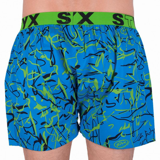 Calzones de hombre Styx art deportes goma Jáchym azul (B651)