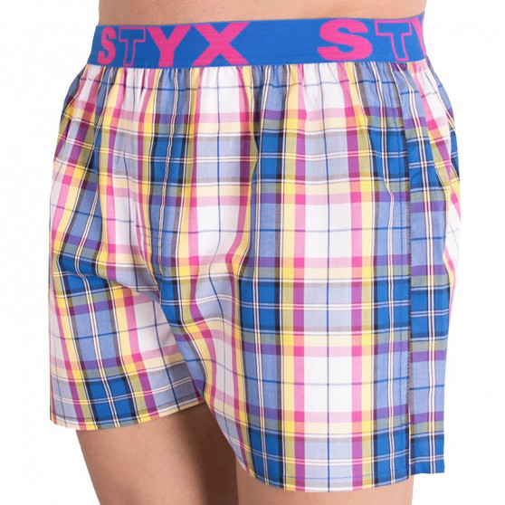 Calzones de hombre Styx elástico deportivo multicolor (B613)